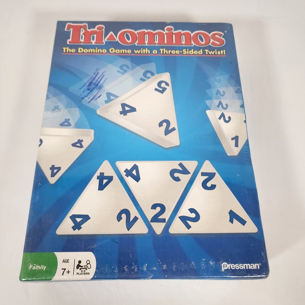 NEW Sealed Pressman Tri-ominos Family Board Game #4420E 2009 Ages 7+